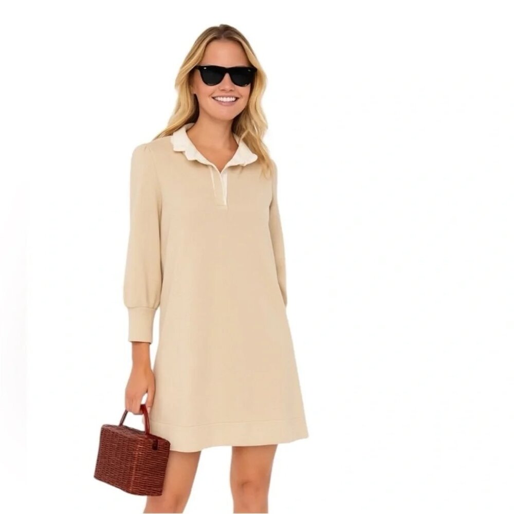 Tuckernuck Pomander Place latte beige white Charlotte dress